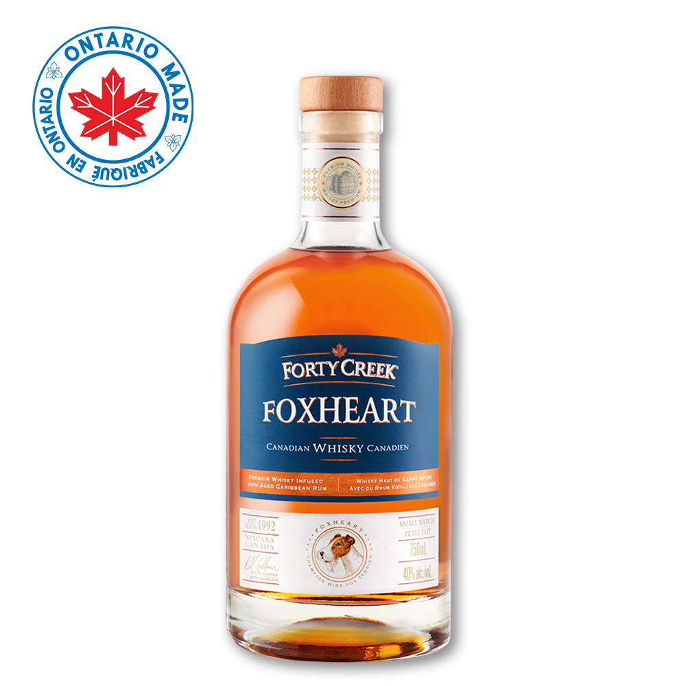 A bottle of Foxheart whisky by Forty Creek Whisky