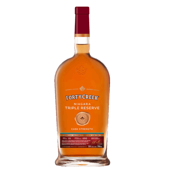A bottle of Niagara Triple Reserve whisky from Forty Creek Whisky