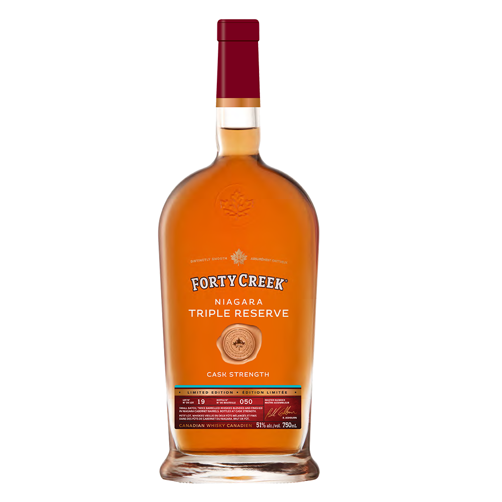 A bottle of Niagara Triple Reserve whisky from Forty Creek Whisky