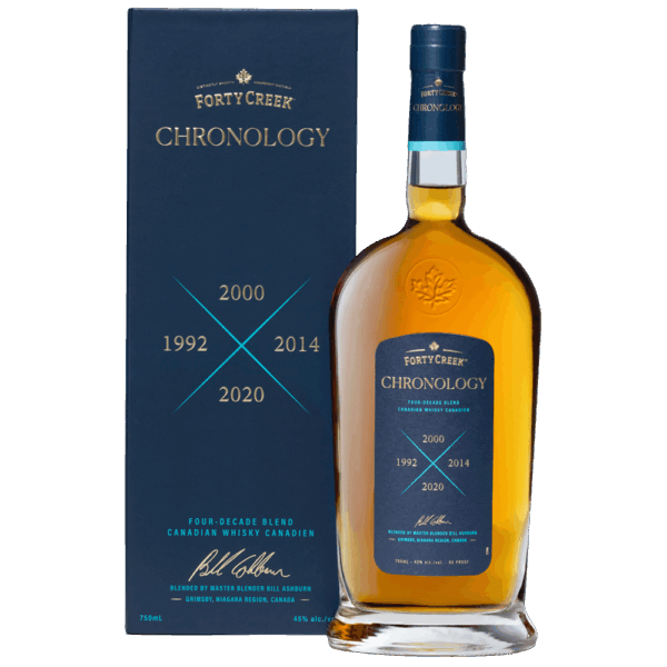 Forty Creek Chronology whisky made from four different years of blended whiskies