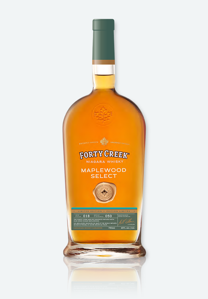 A bottle of Maplewood Select limited release whisky by Forty Creek Whisky