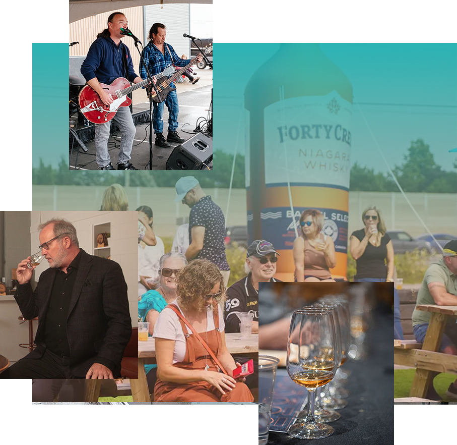 A series of summer music events and whisky tastings at the Forty Creek distillery in Grimsby