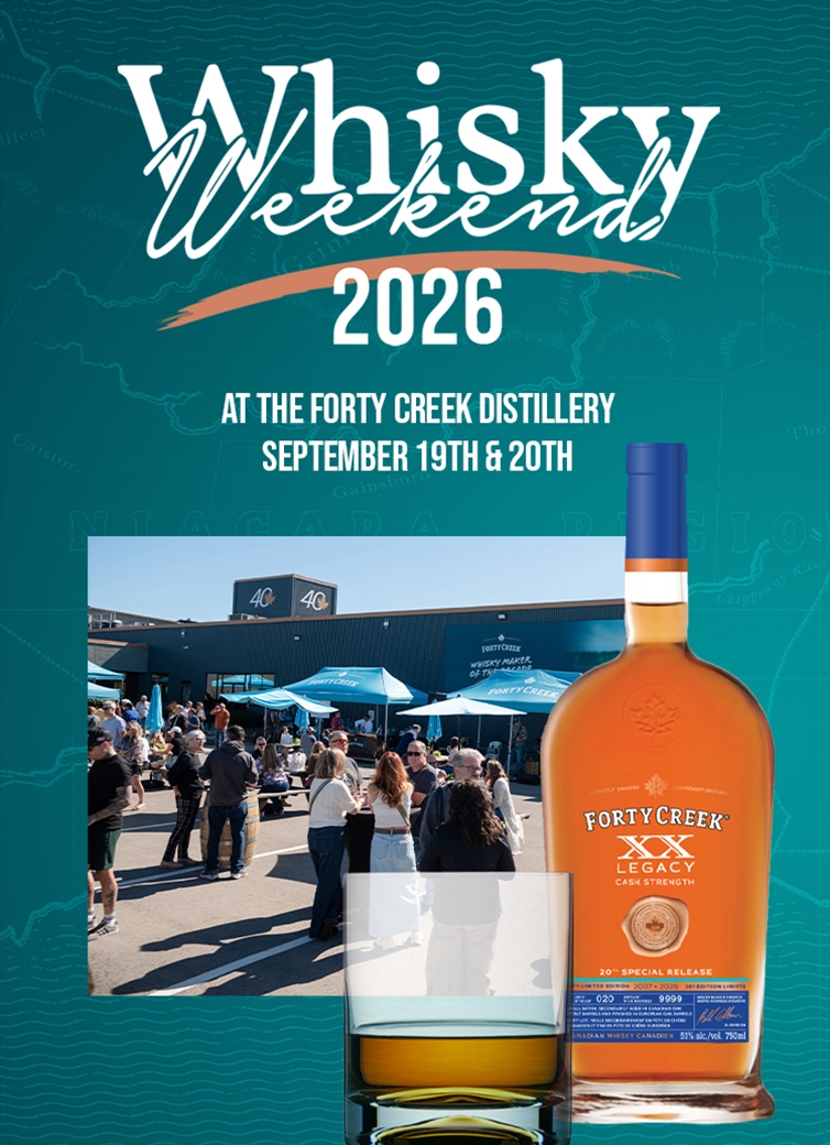 Whisky Weekend 2026 at the Forty Creek Distillery in Grimsby