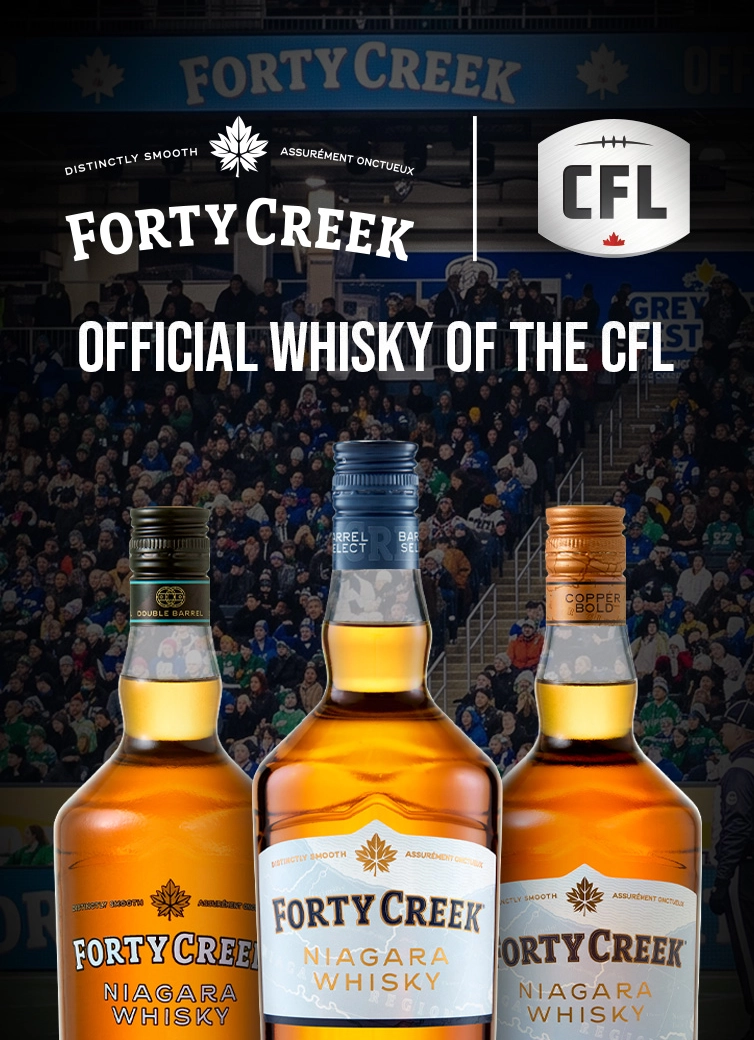 Forty Creek Whisky x CFL collaboration